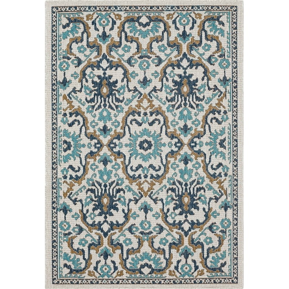 Mohawk Home Ravello Outdoor Area Rug, Blue, 4' x 5' 6"