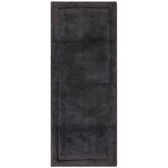 Mohawk Home Regency Plush Stain/Fade Resistant Non-Slip Machine Washable Bath Mat, Charcoal, 2' x 5'
