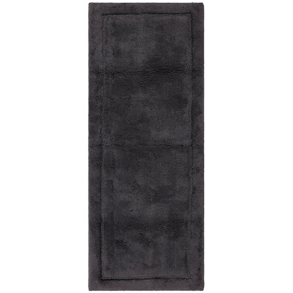 Mohawk Home Regency Plush Stain/Fade Resistant Non-Slip Machine Washable Bath Mat, Charcoal, 2' x 5'