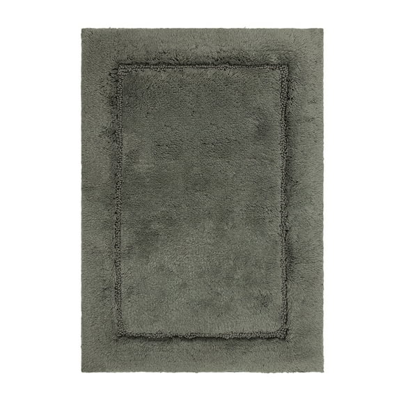 Mohawk Home Regency Plush Stain/Fade Resistant Non-Slip Machine Washable Bath Mat, Cool Grey, 2' 3" x 3' 9"