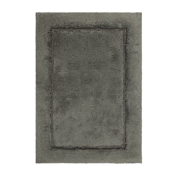 Mohawk Home Regency Plush Stain/Fade Resistant Non-Slip Machine Washable Bath Mat, Cool Grey, 2' x 5'