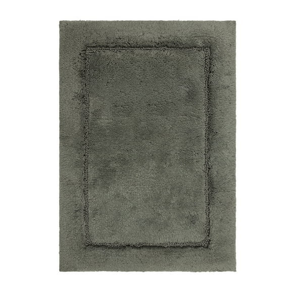 Mohawk Home Regency Plush Stain/Fade Resistant Non-Slip Machine Washable Bath Mat, Cool Grey, 2' x 5'
