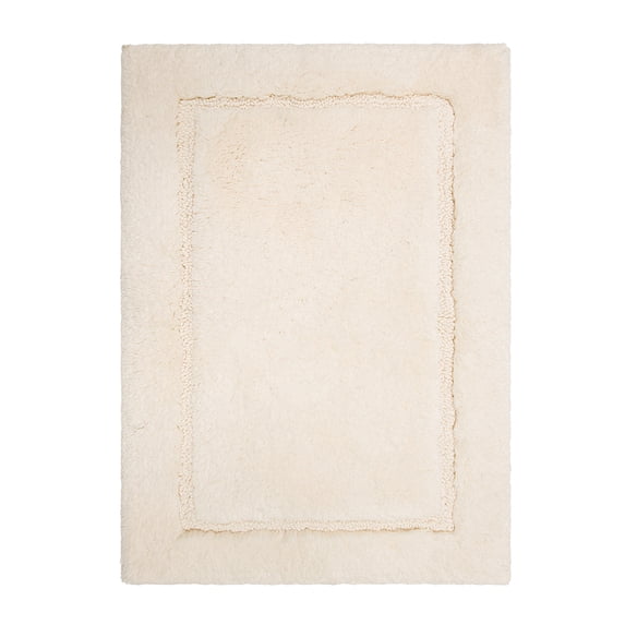 Mohawk Home Regency Plush Stain/Fade Resistant Non-Slip Machine Washable Bath Mat, Parchment, 1'5" x 2'