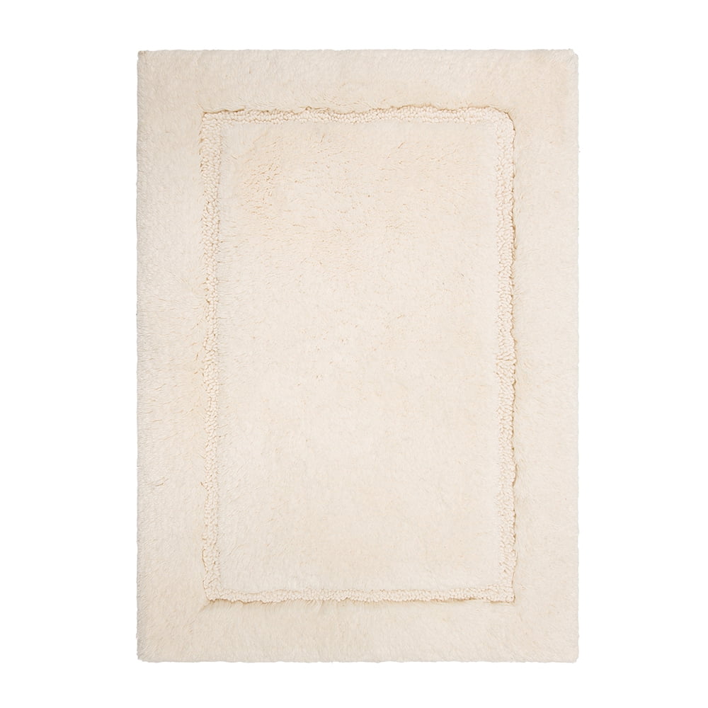 Mohawk Home Regency Plush Stain/Fade Resistant Non-Slip Machine Washable Bath Mat, Parchment, 1' 9" x 2' 10"