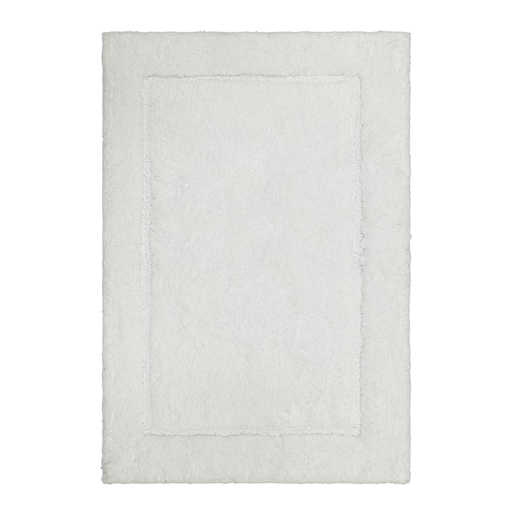 Mohawk Home Regency Plush Stain/Fade Resistant Non-Slip Machine Washable Bath Mat, White, 2' 3" x 3' 9"