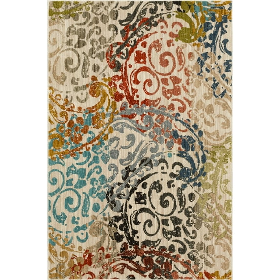 Mohawk Home Renne Woven Polyester Indoor Area Rug, Multi, 8' x 11'