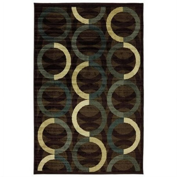 Mohawk Home Ring Rows Nylon Rug, Mineral