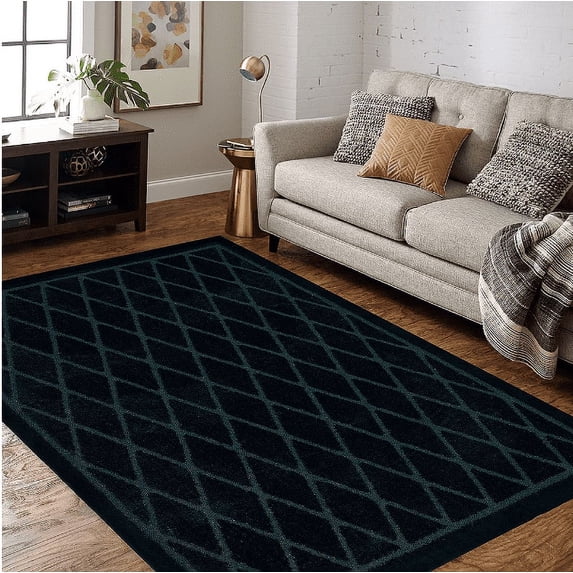 Mohawk Home Riviera Geometric Indoor Rectangular Area Rug 5x7 feet, Blue