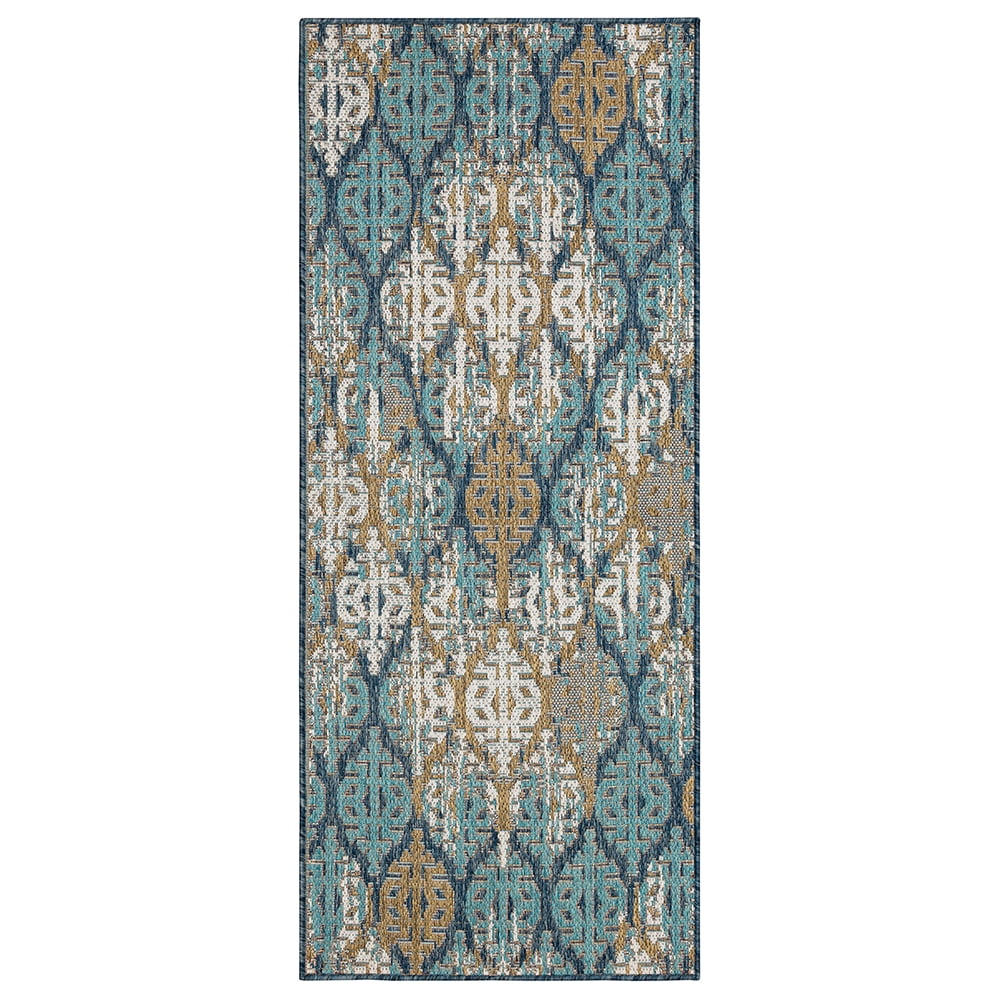 Mohawk Home Ronda Outdoor Area Rug, Blue, 2' 6" x 6'