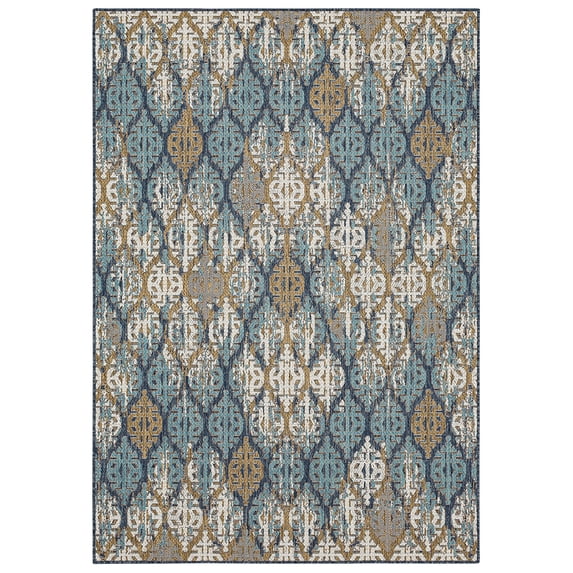 Mohawk Home Ronda Outdoor Area Rug, Blue, 5' 3" x 7' 6"