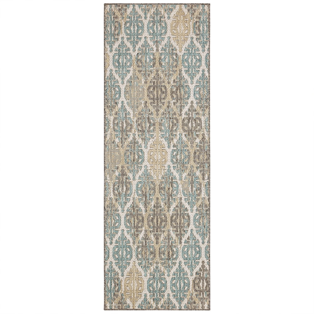 Mohawk Home Ronda Outdoor Area Rug, Light Grey, 2' 6" x 6'