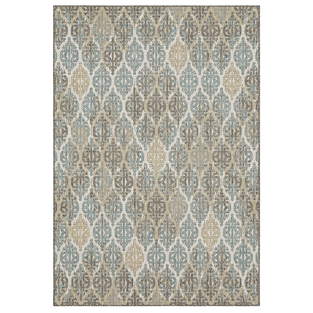 Mohawk Home Ronda Outdoor Area Rug, Light Grey, 4' x 5' 6"