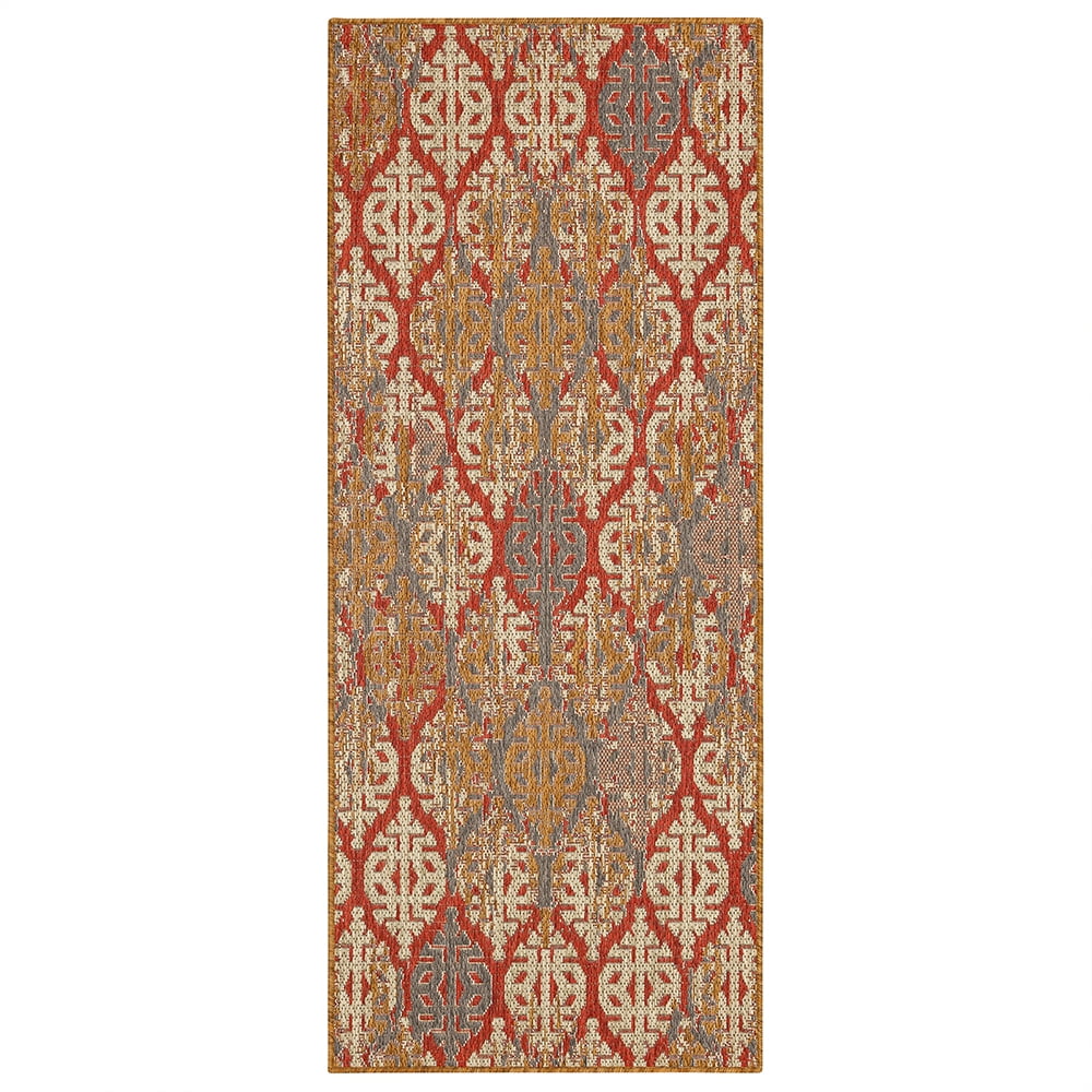 Mohawk Home Ronda Outdoor Area Rug, Rust, 2' 6" x 6'