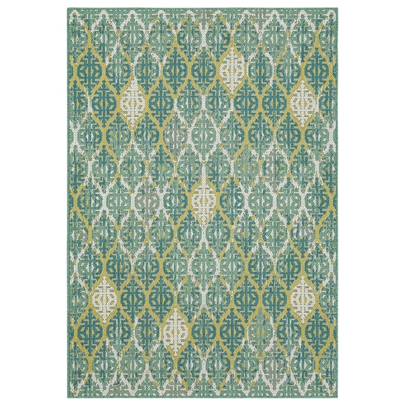 Mohawk Home Ronda Outdoor Area Rug, Teal, 8' x 10'