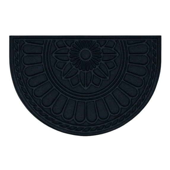 Mohawk Home Rope Impressions Slice Outdoor Polyester Door Mat, Blue, 2' X 3'