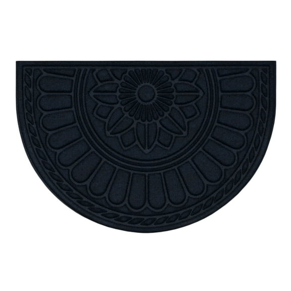 Mohawk Home Rope Impressions Slice Outdoor Polyester Door Mat, Blue, 2' X 3'