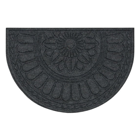 Mohawk Home Rope Impressions Slice Outdoor Polyester Door Mat, Smoke, 2' X 3'