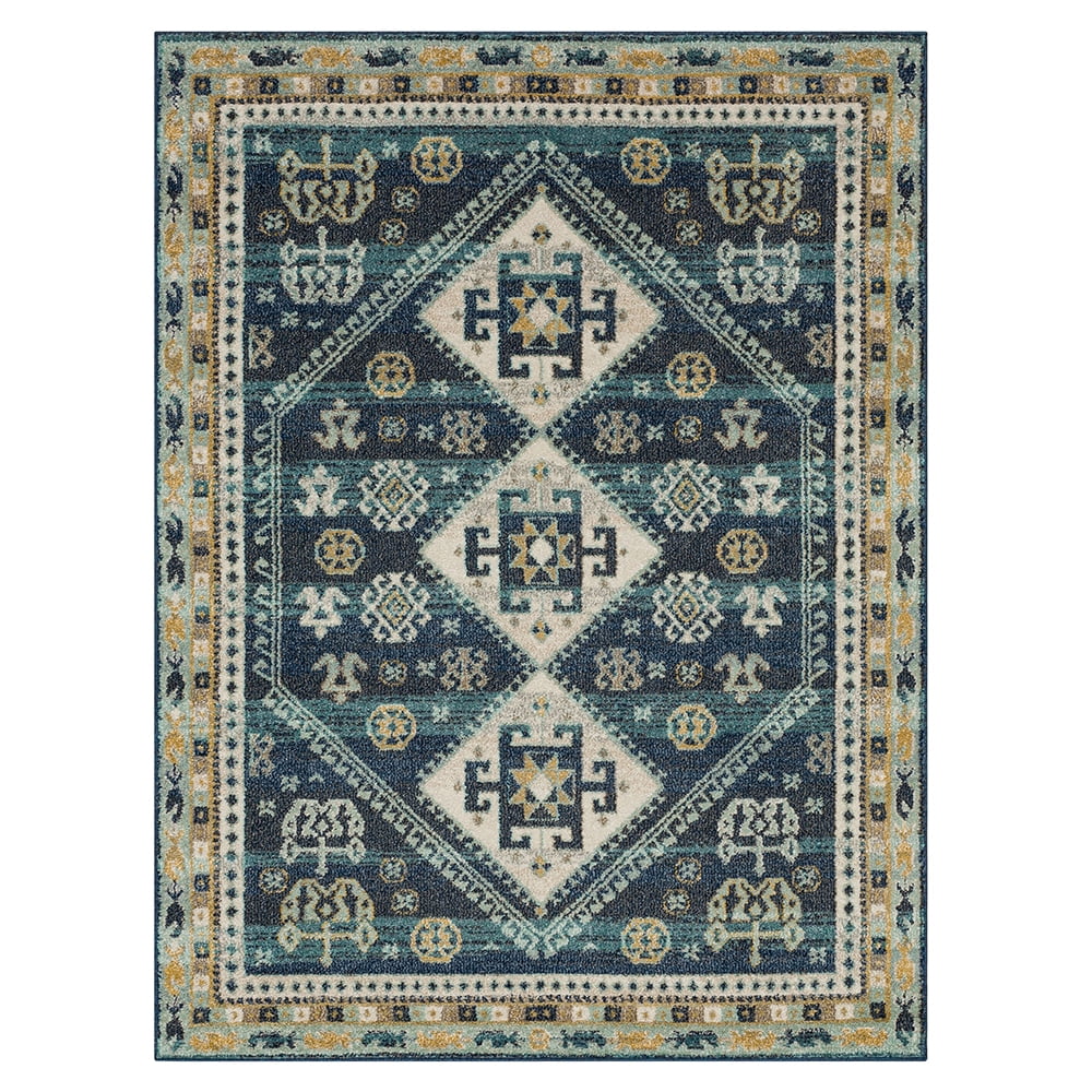Mohawk Home Rosebery Indoor Southwestern Area Rug, Blue, 6' x 9'