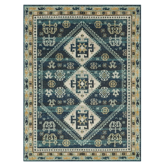 Mohawk Home Rosebery Indoor Southwestern Area Rug, Blue, 6' x 9'
