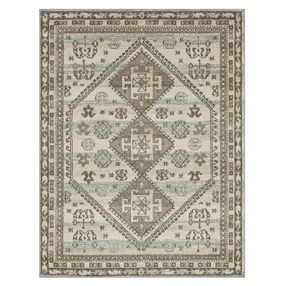 Mohawk Home Rosebery Indoor Southwestern Area Rug, Grey, 6' x 9'