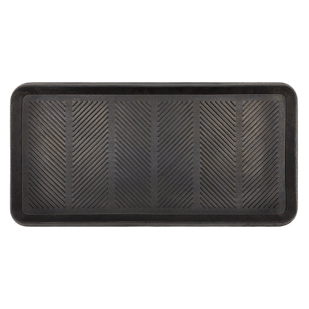 Mohawk Home Rubber Boot Tray, Black, 1' 4" x 2' 8"