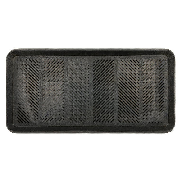 Mohawk Home Rubber Boot Tray, Black, 1' 4 x 2' 8