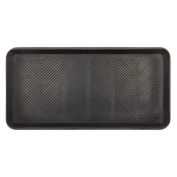 Mohawk Home Rubber Boot Tray, Black, 1' 4" x 2' 8"