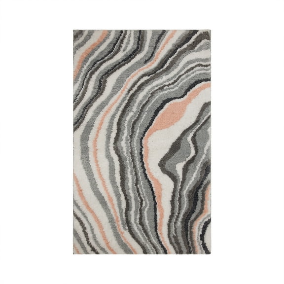 Mohawk Home Serpentine Bath Mat, Blush, 1' 9" x 2' 10"