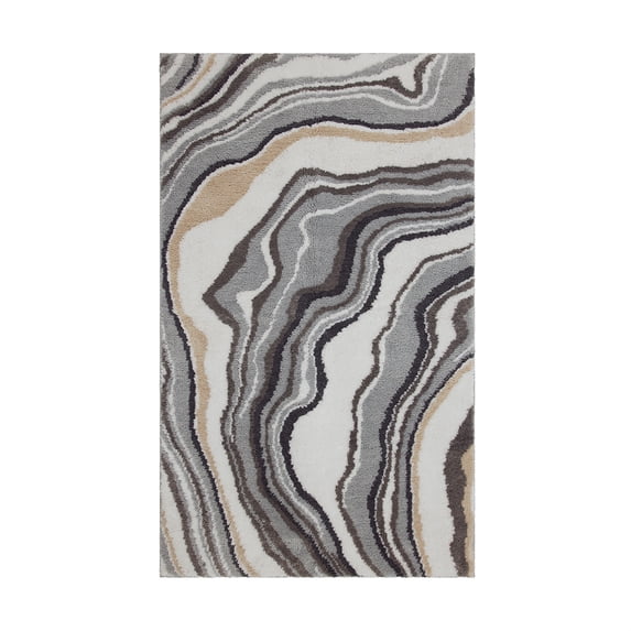 Mohawk Home Serpentine Bath Mat, Dove, 2' 3" x 3' 9"