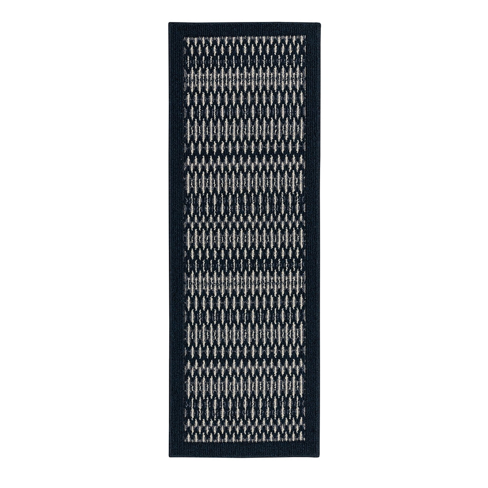 Mohawk Home Silvestre Border Indoor Runner Rug, Dark Blue, 20" x 34"