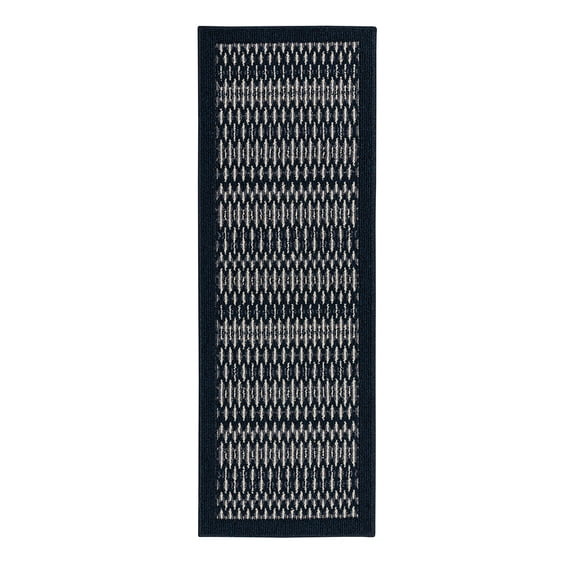 Mohawk Home Silvestre Border Indoor Runner Rug, Dark Blue, 20" x 34"