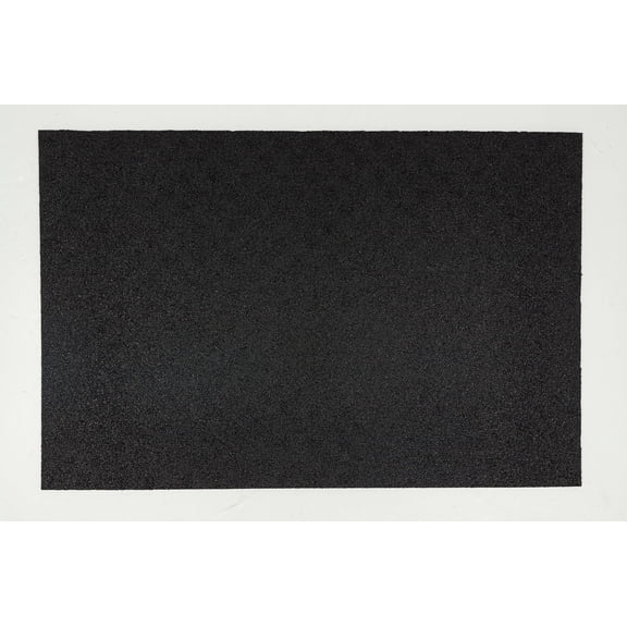 Mohawk Home Solid All Purpose 1/2" Non Skid Heavy Duty Rubber Floor Mat Pebble, Black, 2' x 3'