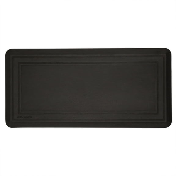 Mohawk Home Solid Frame Tempur-Pedic Anti-Fatigue Non-Slip Cushioned 3/4" Thick Kitchen Floor Mat, Black, 1'8" x 3'6"