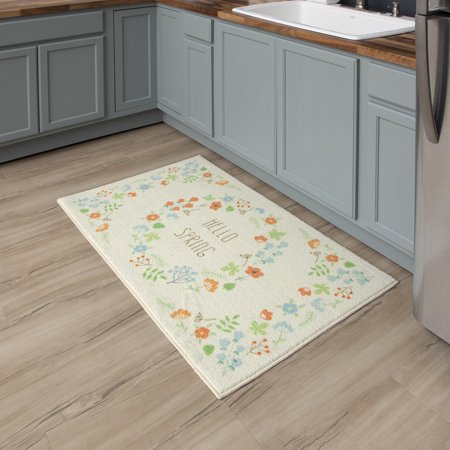 Mohawk Home Spring Floral Precision Printed Kitchen Rug, Multi, 2' 6" X 4' 2"