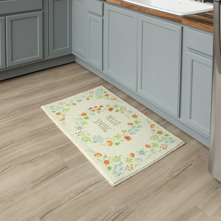 Mohawk Home Spring Floral Precision Printed Kitchen Rug, Multi, 2' X 3' 4"