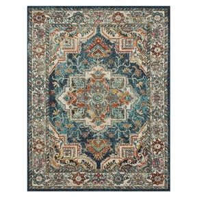 Mohawk Home Stoneleigh Indoor Ornamental Area Rug, Blue, 5'3" x 8'