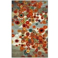 thumbnail image 1 of Mohawk Home Strata Tossed Floral Multi Printed Area Rug, 5'x8', Grey & Orange, 1 of 7