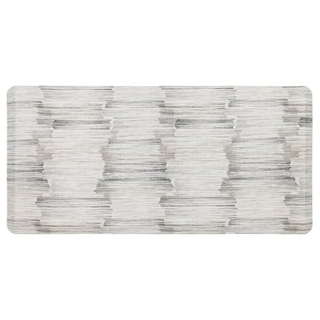 Mohawk Home Striped Stone White Kitchen Mat, 4' x 2'