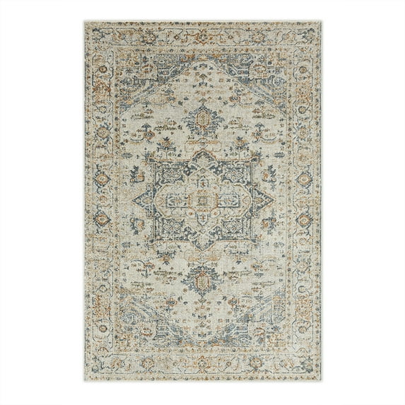 Mohawk Home Sultan Floral Indoor Polyester Area Rug, Cream, 5'3" x 8'