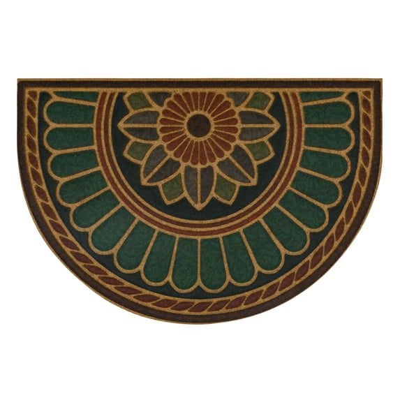 Mohawk Home Swirl Style Outdoor Polyester Door Mat, Copper, 2' X 3'