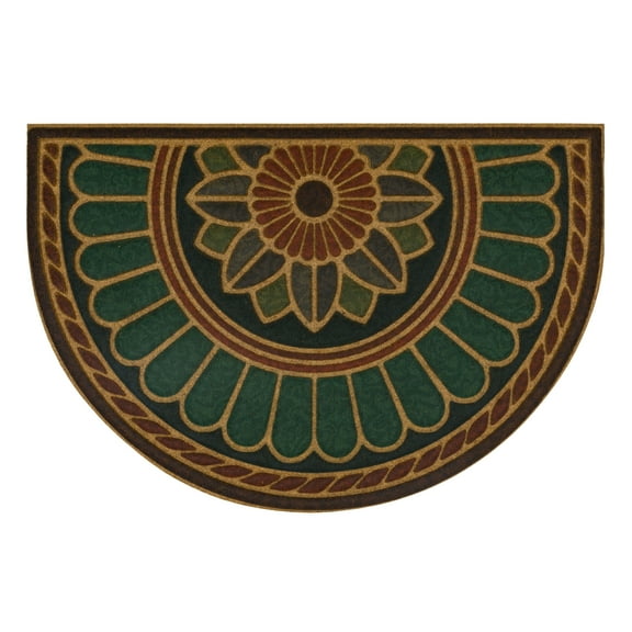 Mohawk Home Swirl Style Outdoor Polyester Door Mat, Copper, 2' X 3'