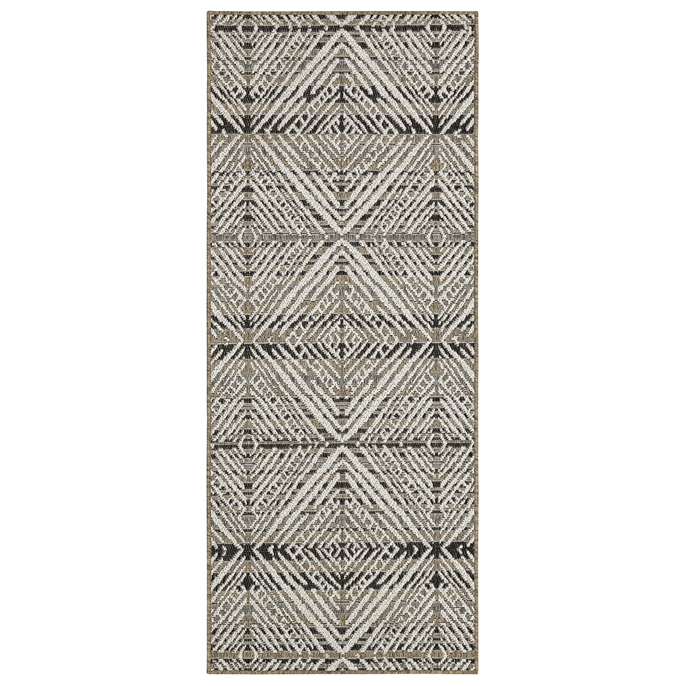 Mohawk Home Taos Geometric Outdoor Area Rug, Dark Grey, 2' 6