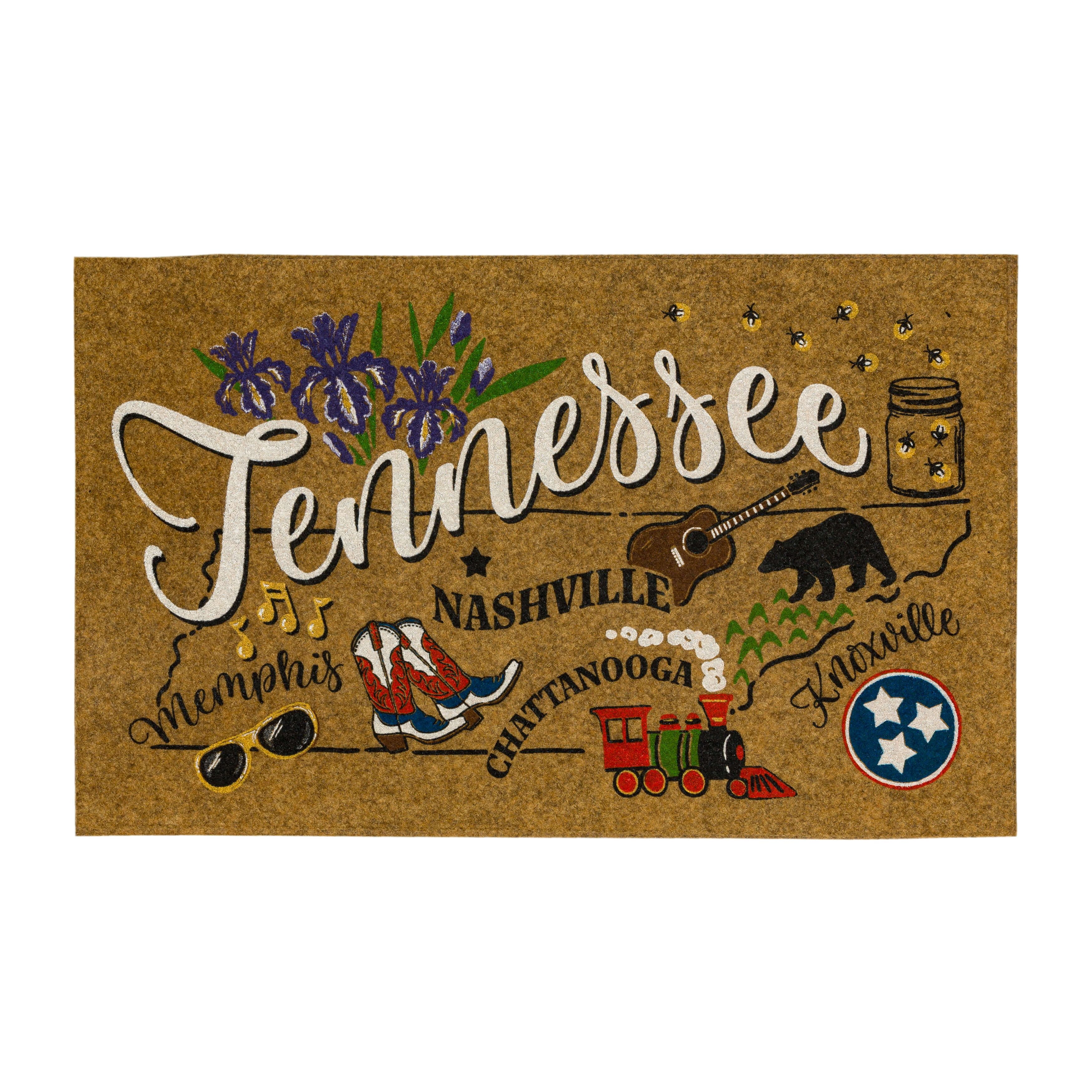 Mohawk Home Tennessee Indoor/Outdoor All Weather Polyester Rubber
