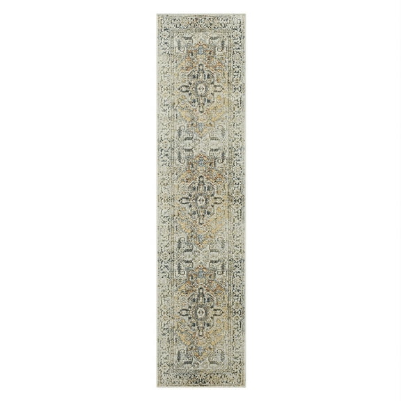 Mohawk Home Theodora Floral Indoor Polyester Area Rug, Anthracite, 2'11" x 5'
