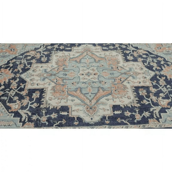 Mohawk Home Tibetan Market Bazaar Collection Rug In Aqua - 6ft 3in x 10ft