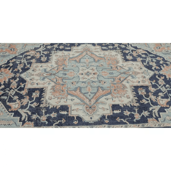 Mohawk Home Tibetan Market Bazaar Collection Rug In Aqua - 6ft 3in x 10ft