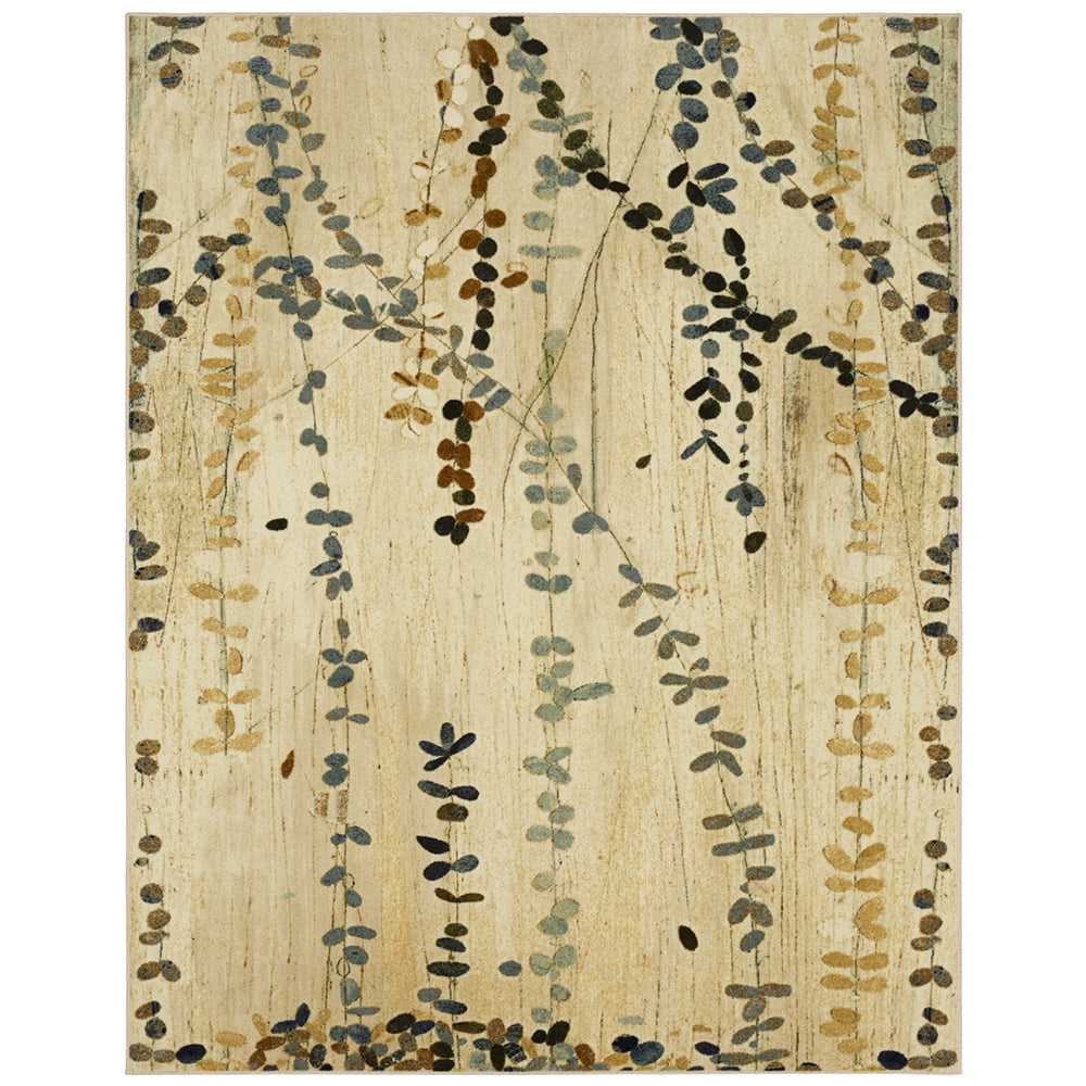 Mohawk Home Trailing Vines Printed Indoor Nylon Area Rug, Multi, 7' 6