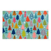 Mohawk Home Tree Scatter, Area Rug, Aqua, 2' 6" X 4' 2"