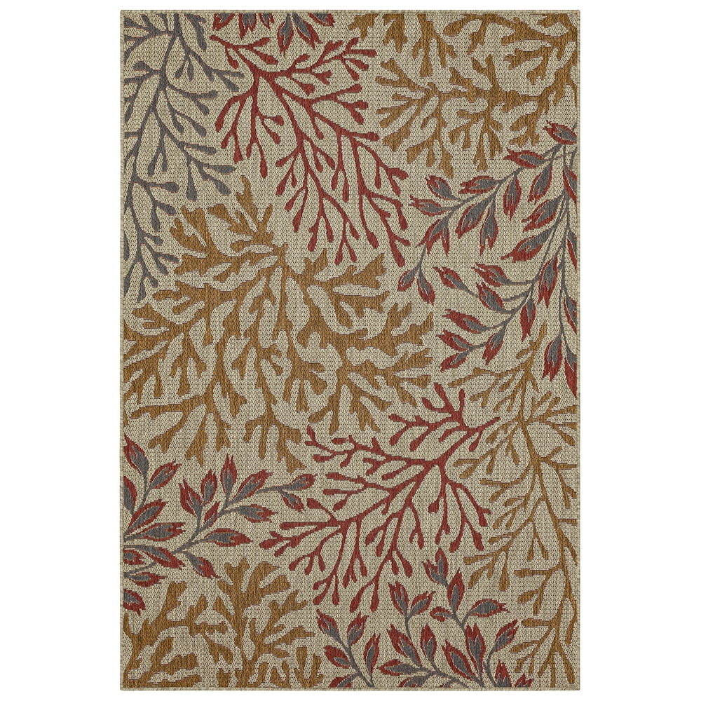 Mohawk Home Underwater Cove Outdoor Area Rug, Rust, 10' x 13'