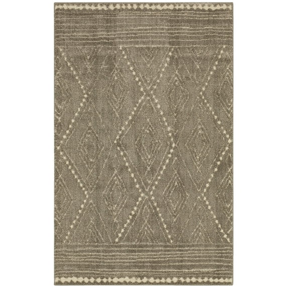 Mohawk Home Vado Geometric Indoor Woven Area Rug, Grey, 3' 4" x 5'